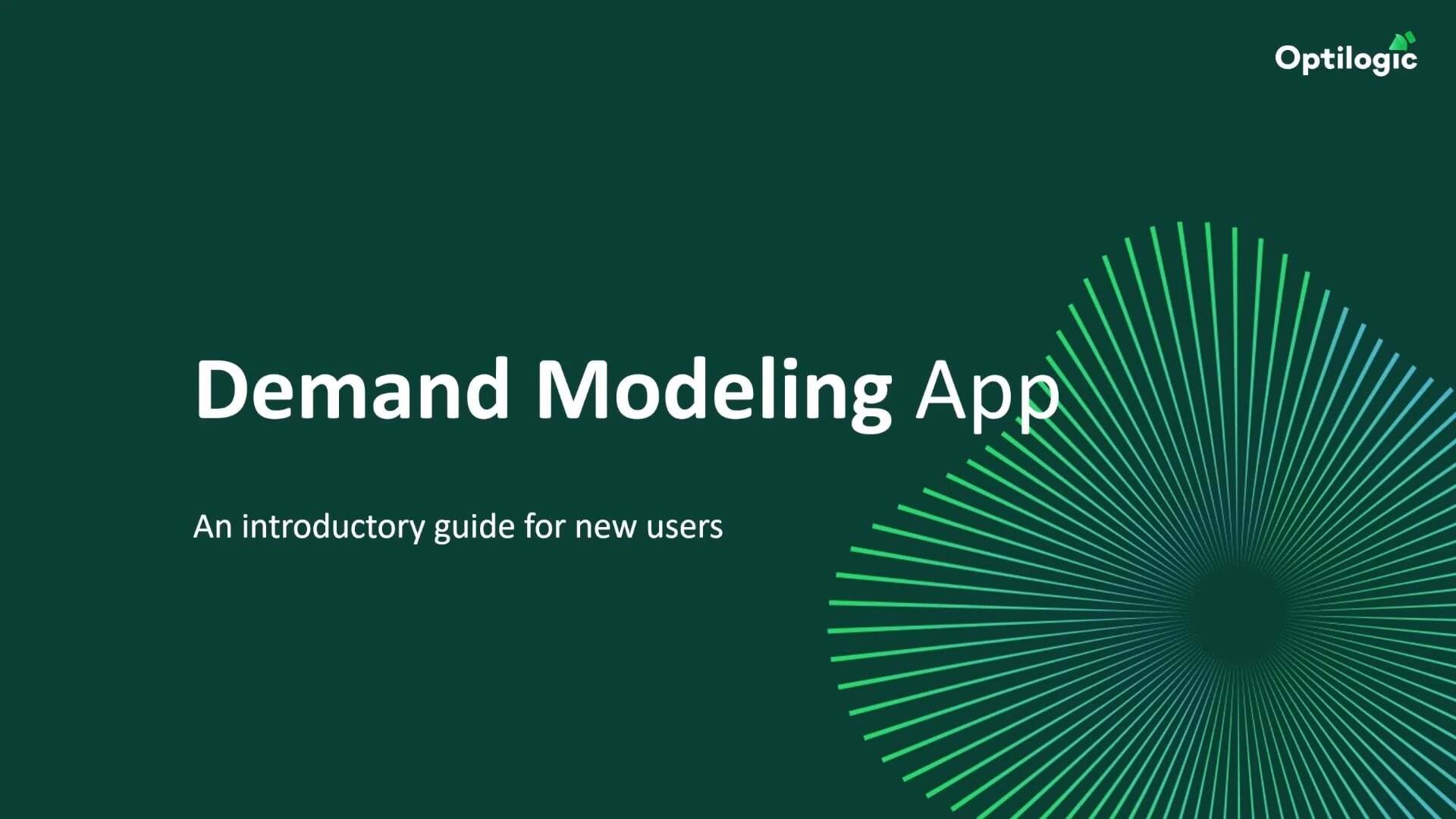 Demand Modeling App